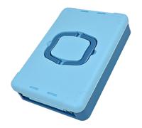 IWOWHERO Scatola Scatola Di Immagazzinaggio Portatile Impilabile Cestino Pieghevole Bidone Valigetta Porta Attrezzi Piumino Contenitori Di Stoccaggio Ostacolare Blue Plastica