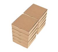 IWOWHERO Scatole Mini Pizza Quadrate in Carta 10 Pezzi Design Elegante per Confezionare Biscotti e Regali per Feste Imballaggio Compatto e Versatile