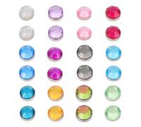 IWOWHERO Segnabicchieri Magnetici per Vino in Acrilico 24 Pezzi Colorati Riutilizzabili Etichette per Bicchieri da Vino per Feste e Eventi Sociali