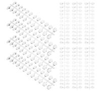 IWOWHERO Set 12 Espositore per Colori Unghie Ovali Medie Trasparenti Punte Corte per Pratica Manicure Professionale e Formazione Salone Accessori per Nail Art Chiarezza Colore e