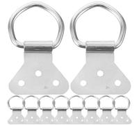 IWOWHERO Set 20 Ganci a d in Metallo Argento per Appendere Quadri Ganci da Parete Viti per Cornici e Specchi Pesanti Kit Montaggio Fai da Te per Galleria Casa e Cucina