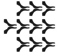 IWOWHERO Set 20 Paia di Occhiali da Sole in Silicone Antiscivolo, Gambe per Occhiali Cuscinetti Auricolari Flessibili, Kit Antiscivolo per Sport e Uso Quotidiano, Nero Resistente