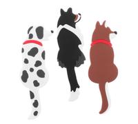 IWOWHERO Set 3 Pezzi Ganci Magnetici da Cucina in Silicone e Calamite Resistenti per Frigorifero Armadietti e Lavagna Bianca per Appendere Chiavi Asciugamani e Utensili