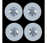 IWOWHERO Set 4 Pezzi Sottobicchieri a LED Luminosi per Vino e Bevande Portabicchieri Riutilizzabili per Bar Feste e Auto Decorazione Luminosa per Eventi Notturni