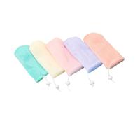 IWOWHERO Set 5pezzi Sacchetti di Sapone in Rete Pe Sacchetto Porta Sapone Portatile e Leggero per Uso in Viaggio e Detergenti Viso
