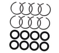 IWOWHERO Set 8 Pezzi Anelli di Fermo per Chiave a Percussione o-Ring in Gomma Accessori per Chiavi Elettriche e Pneumatiche Attacco Quadro 125 MM Anelli di Frizione Resistenti per
