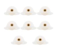 IWOWHERO Set 8 Pezzi Pulegge Plastiche per Armadio Frigorifero Cuscinetto Piccole Pulegge per Porta e Fune di Trazione Accessori Silenziosi per Ristoranti Negozi Alimentari e Uso