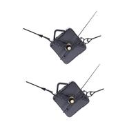 IWOWHERO Set da 2 Movimenti per Orologio al Quarzo Silenziosi Accessori per Orologi Fai da Te Meccanismo Silenzioso in Plastica Durevole Adatti per Riparazione e Creazione di Orologi da