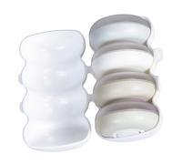 IWOWHERO Set da 4 Flaconi da Viaggio per Cosmetici Dispenser a Pressione Contenitori Portatili per Creme Viso e Lozioni Barattoli Leggeri e Ricaricabili per Viaggi e Uso Quotidiano