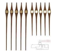 IWOWHERO Set da 5 Puntatori per Orologi in Legno 12 Pollici Lancette Leggere per Orologi Fai da Te Componenti per Riparazione e Movimento Accessori Pratici per Progetto DIY
