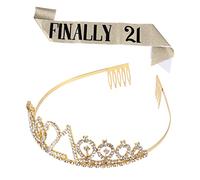 IWOWHERO Set Di 2 Fasce Per Feste Di Compleanno E Cintura Per Galateo Per Ragazze