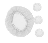 IWOWHERO Set Di 4 Retine Per Elastiche in Maglia in Morbido Cotone Per Cappelli Da Cuoco Per Cucinare Cuocere E Servire Cibo Riutilizzabili Bianche