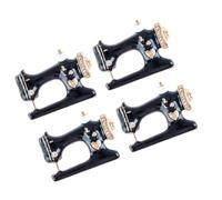 IWOWHERO Set di 4 Spille Macchina da Cucire in Lega Design Vintage con Pietre Brillanti, Accessori Cucito Eleganti per Donne, per Cerimonie e Feste