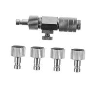 IWOWHERO Set di Adattatori per Aerografo per Compressore Connettore Rapido per Tubo Aerografo 5 Raccordi Maschi in Metallo Robusto Facile da Usare per Artisti