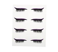 IWOWHERO Set Di Strisce Adesive Per Eyeliner 4 Paia Di Ciglia Finte Adesive Per Lingrandimento Istantaneo Degli Occhi Per Le Feste Di Tutti I Giorni