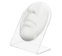 IWOWHERO Simulazione Viso Realistica in Silicone con Supporto per Pratica Piercing Naso e Bocca Display Gioielli Flessibile e Resistente per Addestramento e Dimostrazioni