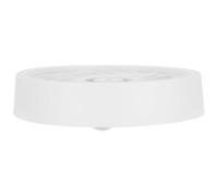 IWOWHERO Sottovaso con Ruote Bianco Rotondo da 22 Cm per Piante e Fioriere, Supporto Mobile con Drenaggio Integrato e Base Antiscivolo per Uso Interno e Protezione Pavimenti