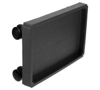 IWOWHERO Sottovaso Mobile con Ruote per Piante in Plastica Resistente Base Rettangolare Spessa Supporto Stabile per Vasi da Interno ed Esterno Protezione Pavimenti Senza Graffi Facile da