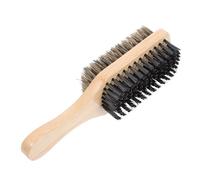 IWOWHERO Spazzola Doppia Faccia per Barba e Chioma Setole Morbide e Corpo in Faggio, Formato Medio per Pettinare Baffi e Barba Indisciplinata
