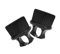 IWOWHERO Spazzola per Barba da Uomo a Nocche in Nylon e PP Set 2 Pezzi Design ad Anello Antiscivolo Spazzola Portatile per la Pulizia della Barba per Uso Domestico e Saloni di