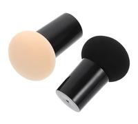 IWOWHERO Spugnetta Essence Make Up 2 Pezzi Puff Cipria in Poliuretano Pu e Pp, Doppio Uso Secco e Bagnato, Tocco Confortevole per Applicazione Professionale Donna