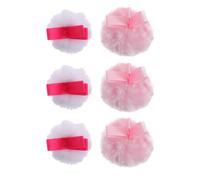 IWOWHERO Spugnette Make Up Rotonde Morbide Sensazione Delicata e Pelle Gentile in Cotone 6 Pezzi per Fondotinta e Cipria Colore Casuale per Donne e Ragazze