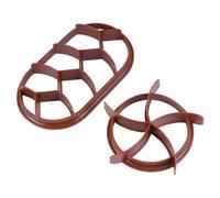 IWOWHERO Stampo per Pane Antiaderente e Facile da Sformare in Plastica 2 Pezzi Set Forme Rotonde e Ovali per Cucina e Pasticceria Domestica