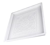 IWOWHERO Stampo per Piastrelle in Cemento Stile Cinese 40X40X35 CM Stampo per Mattoni Colorati Riutilizzabile in Plastica Creatore di Percorsi per Pavimentazione Fai da Te da Cortile