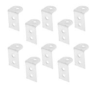 IWOWHERO Supporto Angolare in Ferro 100 Pezzi Foro Svasato Preforato per Rinforzo Staffa Angolare del Telaio, Fissaggio Stabile per Cornici Foto e Mobili Uso Domestico