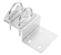 IWOWHERO Supporto da Parete Regolabile per Asta Antenna in Inossidabile Staffa Resistente per Montaggio Esterno su Muro Morsetto Doppio U per Installazione su Adatto per Antenne