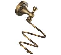 IWOWHERO Supporto Facile a Acciaio Parete Asciugacapelli o per da Rame a in e Installare Inossidabile Design Spirale Colore Oro Bagno di Casa Salone Barbiere
