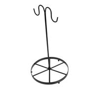 IWOWHERO Supporto per Banane da Tavolo in Metallo Doppio Gancio Porta Banane Stabile Piedino Rotondo per Cucina e Sala da Pranzo Accessorio per Conservare Frutta e Favorire Maturazione