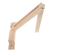 IWOWHERO Supporto per Lampada a Sospensione in Legno Pieghevole da Parete, Staffa Regolabile Vintage in Legno Naturale, per Studio e Camera da Letto, Montaggio Salvaspazio per Applique