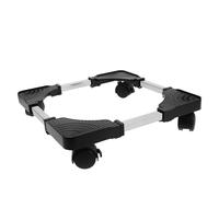 IWOWHERO Supporto per Piante Regolabile con Ruote Base per Fioriera Mobile in Metallo per Carichi Pesanti Carrello Porta Vasi da Fiori per Interni e Giardino Vassoio Estensibile