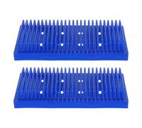 IWOWHERO Supporto per Vetrini da Microscopio 25 Slot 2 Pezzi, Scolapiatti per Vetreria da Laboratorio, Porta Vetrini Essiccazione e Conservazione per Uso Scientifico e Accademico