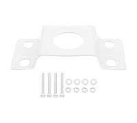 IWOWHERO Supporto Robusto per Pali Lampione Esterno Staffa Montaggio Pannelli Solari per Lampioni Stradali e Giardino con Piastra Posteriore e Viti Incluse Resistente in Ferro per Uso