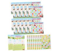 IWOWHERO Tabella Degli Adesivi Per L'addestramento Al Vasino Per Bambini Piccoli Tabella Del Di Ricompensa Per I Materiali Per L'addestramento Al Vasino Per Bambini E Bambine Con Adesivi