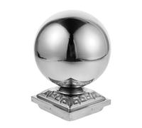 IWOWHERO Tappi Decorativi in Acciaio Inox per Balaustre Interne Sfera con Base Quadrata Copripali Resistenti per Scale Bastoni Tende e Progetti Te