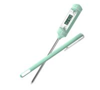 IWOWHERO Termometro per Latte Sonda in Acciaio Termometro Domestico Elettronico Display LED Misuratore Temperatura Acqua e Alimenti per Cucina Ristorante e Barbecue