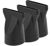 IWOWHERO Ugello per Asciugacapelli da Salone 3 Pezzi, Concentratore Stretto in Nylon Resistente al Calore Nero, Accessorio per Styling Professionale 4,5 CM
