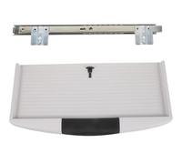 IWOWHERO Vassoio Tastiera Estraibile Sotto Scrivania Large in Abs con Guide Scorrevoli Cassetto Ergonomico per Ufficio e Casa Supporto Tastiera Salvaspazio Facile da Installare