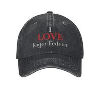 IWURYCX Cappello da Baseball Amore Roger Federer Estate Estate Retro Hip Hop Cappelli Uomini Donne Logo Personalizzato Escursionismo Pesca Regolabile s Regali Festivi
