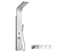 Ix Box Shower Colonna Doccia Attrezzata Wonder in Acciaio Inox Con Cascata - CONFEZIONE: 1 pz., Finitura: Spazzolato