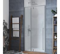 Ix Box Shower Porta Doccia Battente Liko One BMA120 Cristallo 8 Millimetri Chrome - CONFEZIONE: 1 pz., Dimensione: 100 cm Regolabile