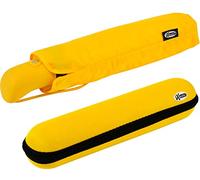 iX-brella first class - Ombrello con custodia - stabile e resistente alle tempeste, giallo., 97 cm, Ombrello tascabile automatico
