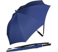 iX Brella, ombrello con tracolla a spalla, l'automatico permette di avere le mani libere Blu navy-blu 100 cm