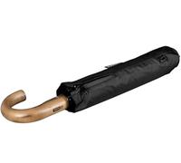 iX-brella - Ombrello da uomo XXL 121 cm con vero manico in legno e accensione automatica, Nero , 121, Ombrello tascabile XXL