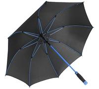 iX-brella Ombrello XXL in fibra di vetro, automatico, nero, Blu, 132 cm,