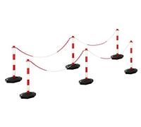 IX Trade Set di 6 pali di intercettazione, catena da 10 m.