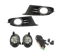 Ixaundd Fari Anteriori Per VW MK6 Per Golf 6 IV Cabriolet LED Fendinebbia Copertura Lampada Nebbia Griglia Lunetta Cornice Alogena Lampade Guida Faro Accessori Per Auto Fanale Proiettore(1 Set LED)